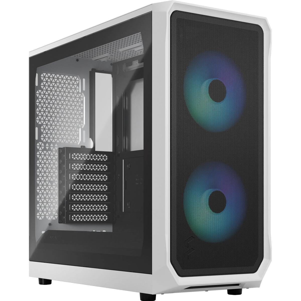 Fractal Design Focus 2 (White) Mesh Mid-Tower Gaming Case Fractal Design Focus 2 (White) Mesh Mid-Tower Gaming Case